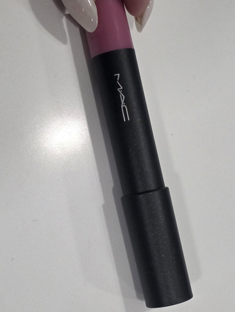 MAC Patentpink Patentpolish Lip Pencil Chubby Crayon Used Discontinued - Picture 4 of 5